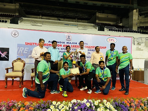 All India Major Ports Shuttle badminton Tournament : VOC Port secures Gold Medal