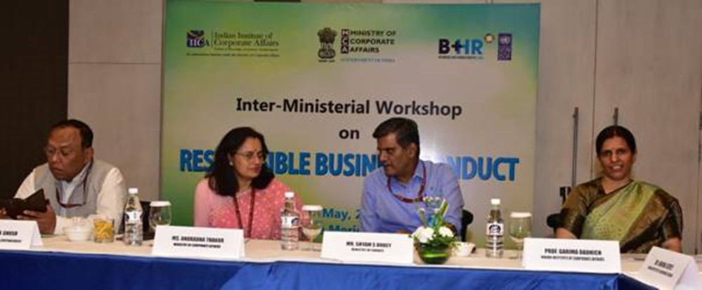 IICA and MCA hold inter-ministerial workshop on ‘Responsible Business Conduct in India’ in partnership with UNDPin New Delhi