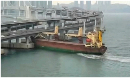 Earlier this week, Russian cargo ship Zelenga struck a railway bridge on the Don River, in the city of Rostov-on-Don