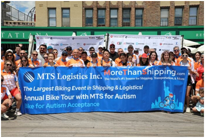 MTS Logistics Provides Job Training to Young Adults with Autism by Raising Over $120,000 Through 14th Annual Charity Bike Event, the Largest in Shipping