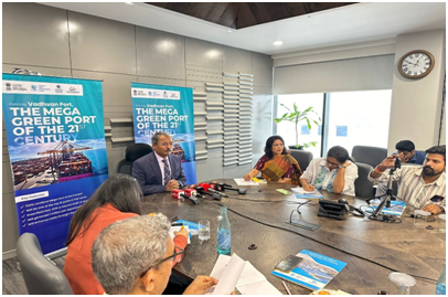 JNPA held a Press Meet on the Cabinet Approval of Vadhavan Port in Maharashtra
