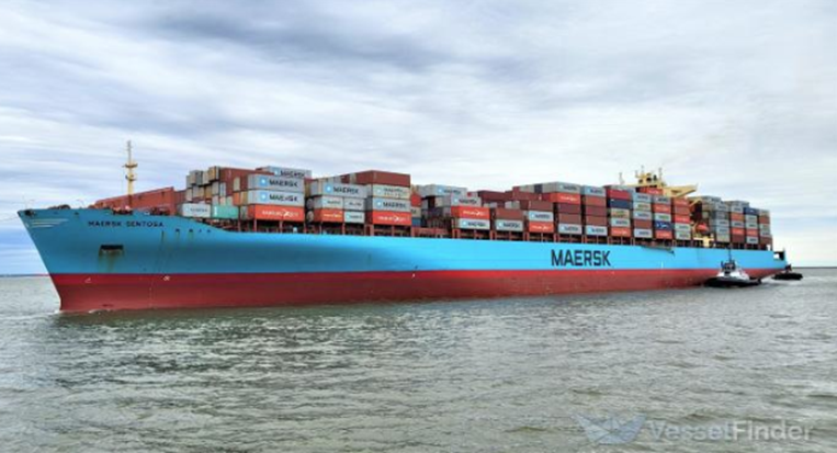 Maersk ship unscathed after Houthi attack, currently continuing its voyage