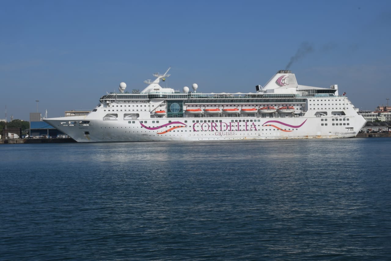 Arrival of “m.v. Empress “ Cruise ship  at Chennai Port 