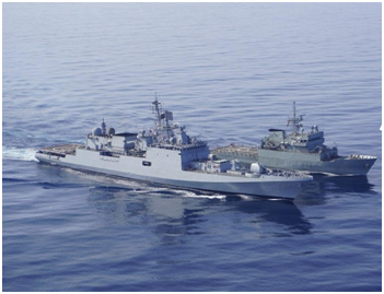 INS Tabar Conducts Maritime Partnership Exercise with Spanish Navy Ship Atalaya