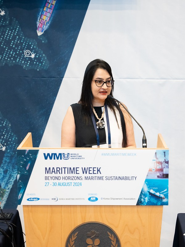 Sanjam Sahi Gupta Gives The Opening Address at World Maritime University's Maritime Week