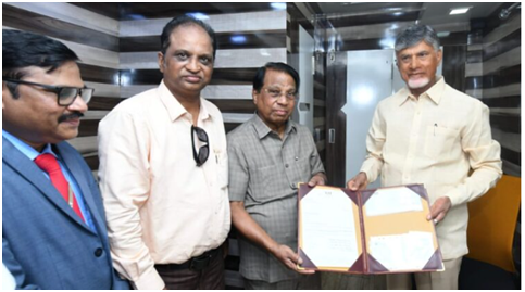 VIT University Donates Rs.1,57,50,000 (One Crore Fifty-Seven Lakhs Fifty Thousand) to AP Chief Minister’s Relief Fund for Flood Victims