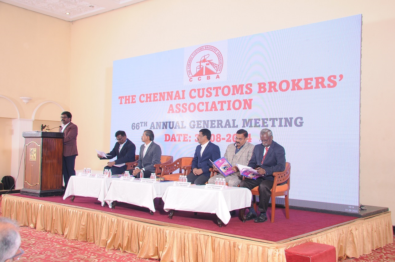 CCBA  - 66th Annual General Meeting on 31.08.2024 at Hotel  Ambassador Pallava