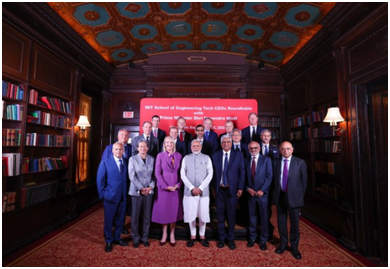 PM Modi met Google’s CEO Sundar Pichai alongwith other CEOs of tech giants for a roundtable in New York