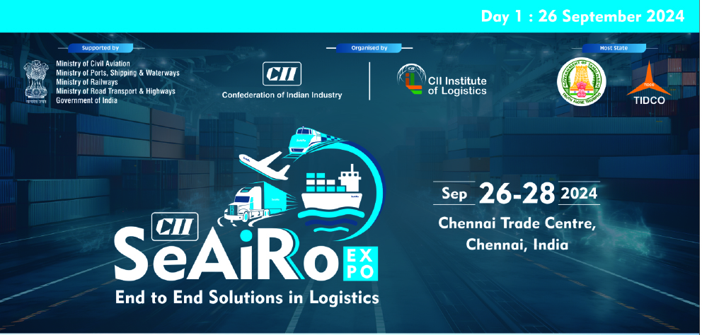 The First Edition of CII SeAiRo Expo 2024 was Inaugurated on 26th Sep at Chennai.