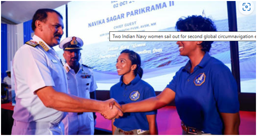 Two women Navy officers set sail to circumnavigate the globe