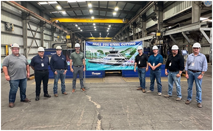 ESG cuts steel for new Fisher Island ferry