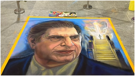 Bengaluru Metro honors Ratan Tata with stunning art at Kempegowda station-Majestic