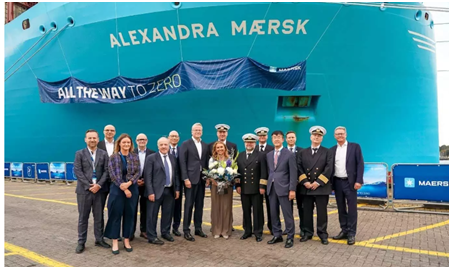 Alexandra Maersk joins Maersk's dual-fuel methanol fleet 