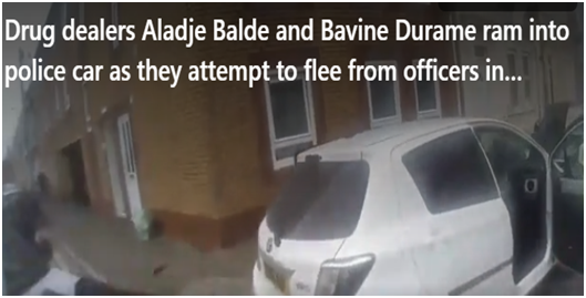 Bodycam footage shows cocaine carrying drug dealers ram police car in getaway attempt