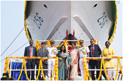 ICG launches two Fast Patrol Vessels with over 60% indigenous content built by Goa Shipyard Ltd