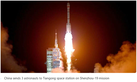 China successfully launches new crew to space station