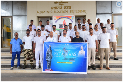 Rashtriya Ekta Divas celebrated at JNPA;virtually participated in pledge ceremony organised by the MoPSW