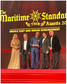 Ramesh S Ramakrishnan honored with the prestigious “The Maritime Standard Hall of Fame Award”