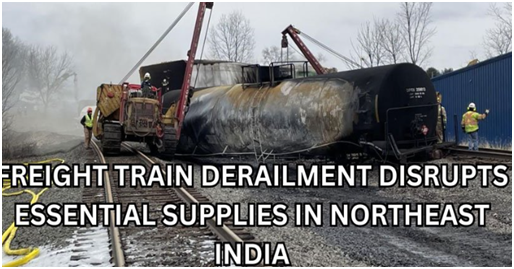 Freight Train Derailment Disrupts Essential Supplies in Northeast India