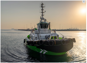 Damen-built Bu Tinah sets Guiness World Record as world’s most powerful electric tugboat