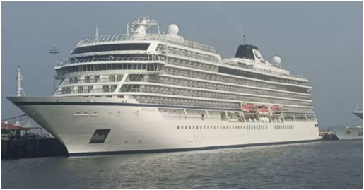 The season’s first cruise ships dock at Mormugao Port