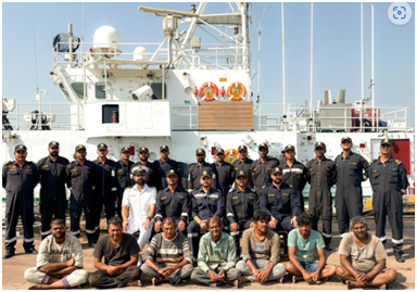 ICG rescues seven Indian fishermen caught by Pakistan Navy, two-hour drama unfolds at sea