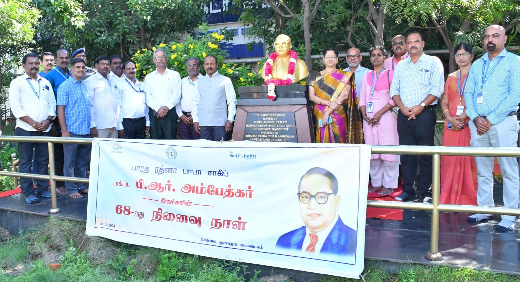 Observance Of Memorial Day Of Babasaheb Dr. B.R Ambedkar  At Chennai Port Authority On 6Th December 2024