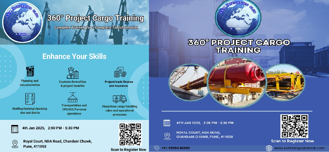 EXIM Integrated Club Announces 360 Degree Project Cargo Training