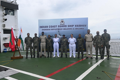 Indian Coast Guard ships arrive in Maldives for maritime collaboration 