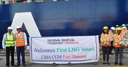 CMA CGM’s LNG-powered vessel arrives in India, marking a milestone in sustainable shipping