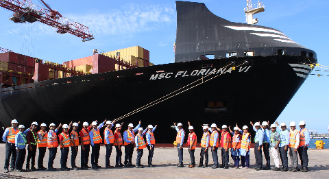 DBGT Sets Benchmark: Highest Parcel Size Handled on M.V. MSC FLORIANA VI