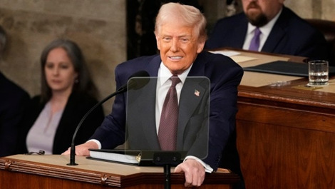 Trump ends speech to a joint session of Congress: 